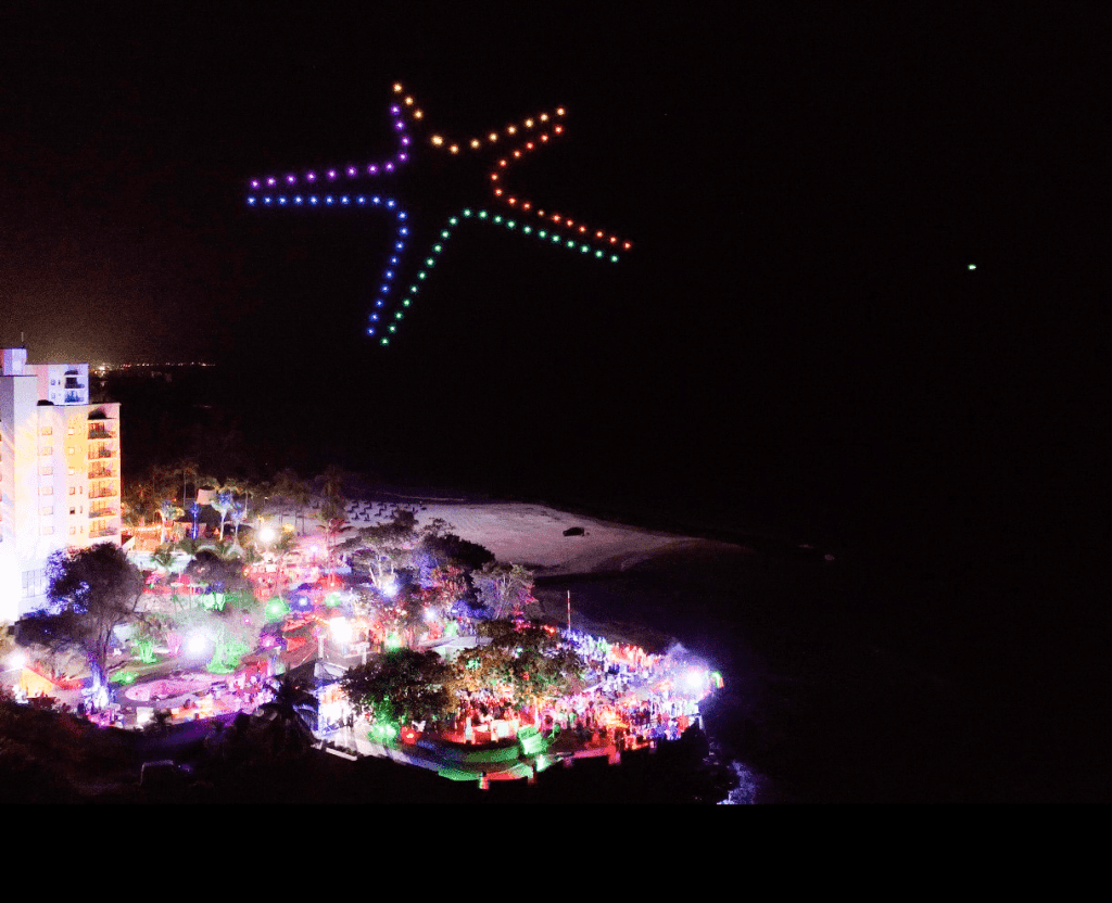 Show de drones Barbados Travel Market 2023 - AION Show de drones