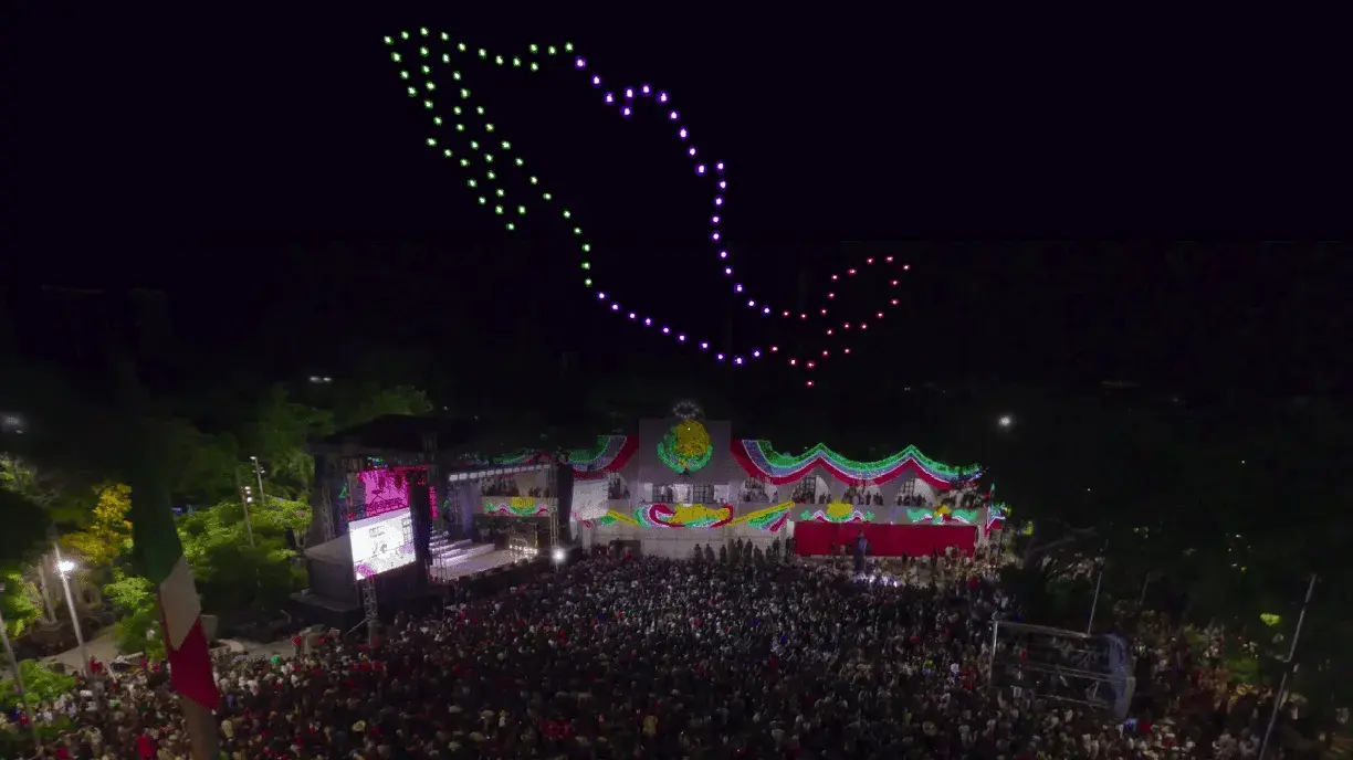 Show de drones en México