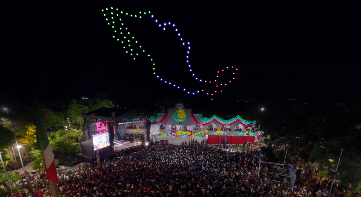 show de drones independencia mexico