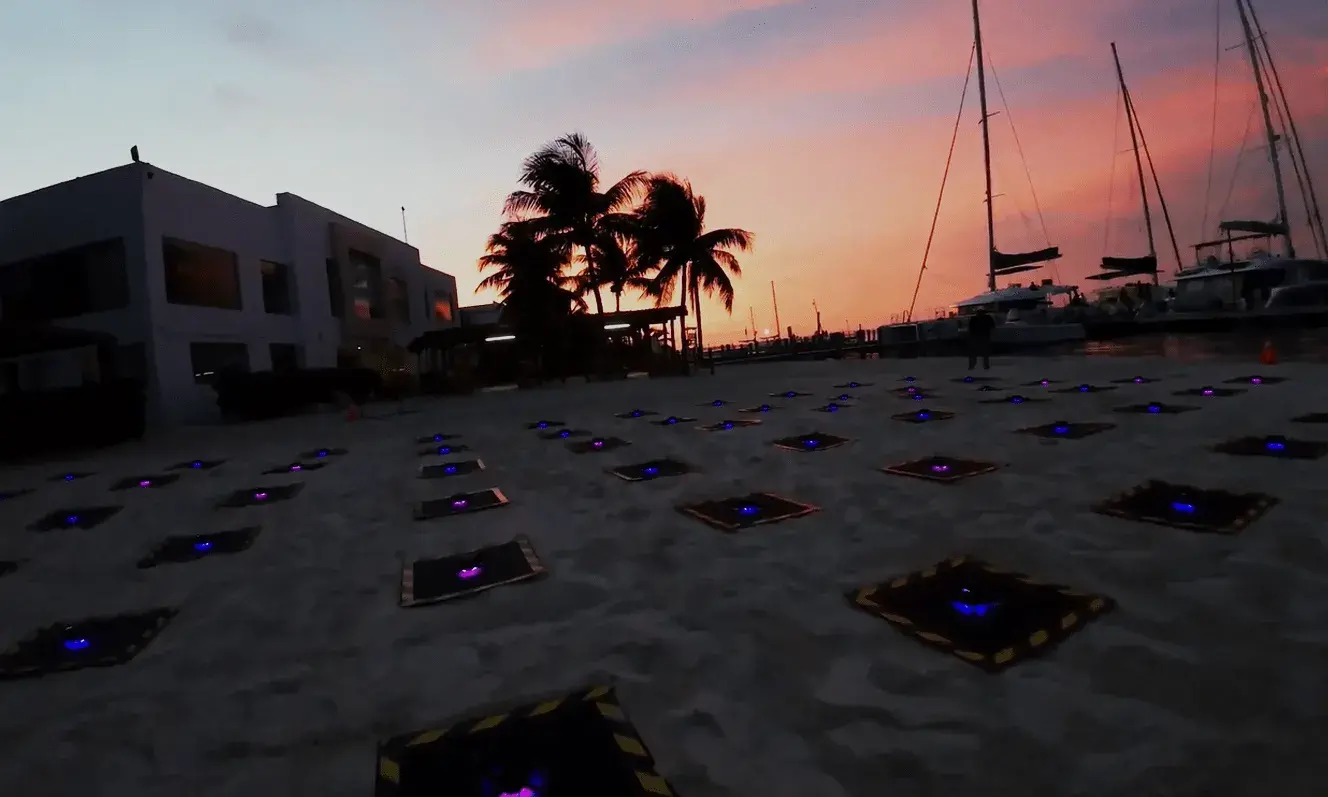 Show de drones en las Bahamas