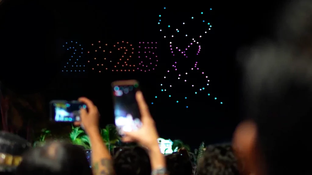 Show de drones por Año Nuevo en Puerto Vallarta