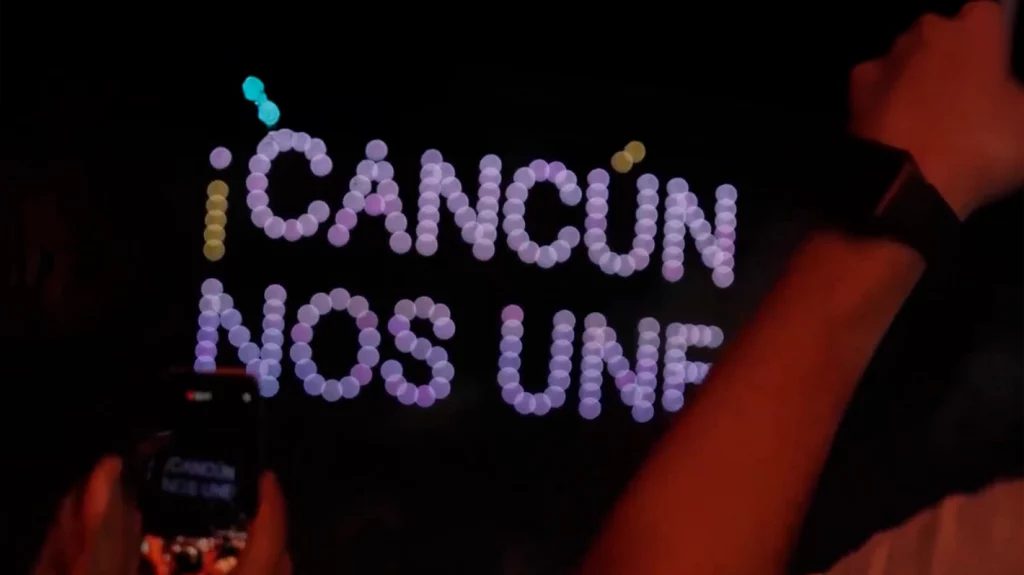 Show de drones en Año Nuevo en Cancún
