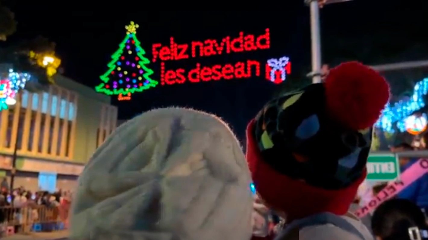 Show de drones en el Festival de las Luces en Costa Rica, presentado por el BAC.