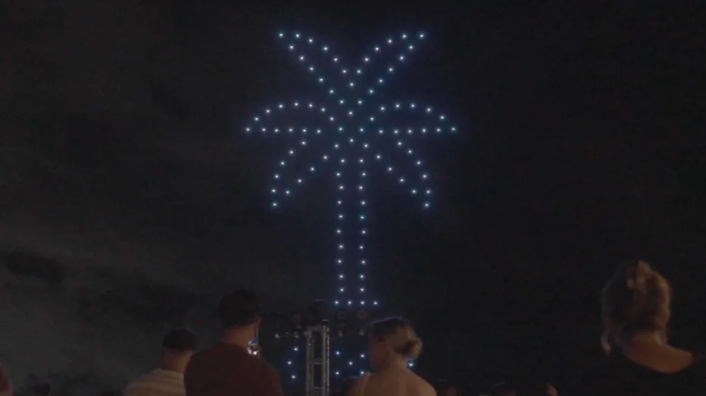 Drone show for an incentive trip in Cancún for Victory Lap.