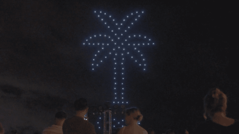 Drone show for an incentive trip in Cancún for Victory Lap.