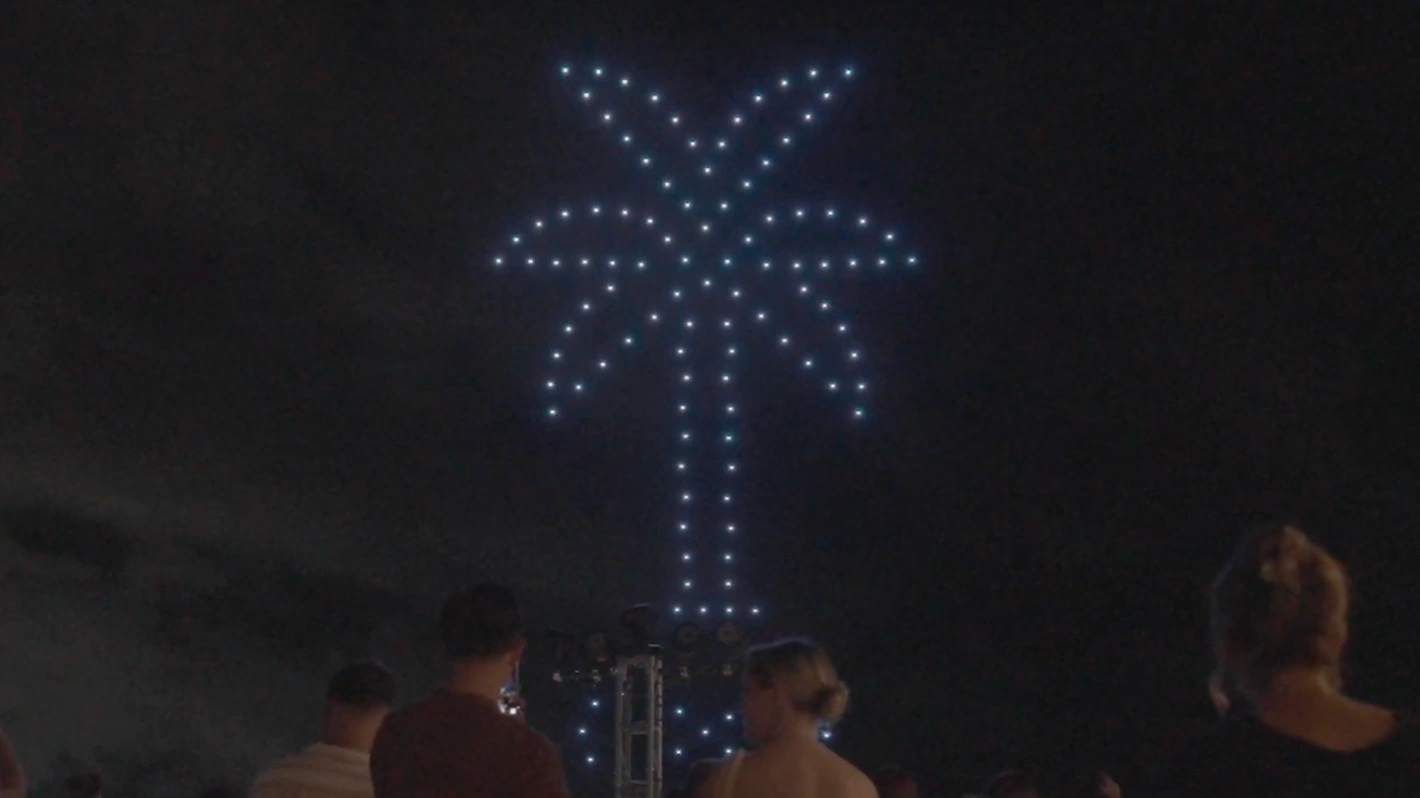 Drone show for an incentive trip in Cancún for Victory Lap.