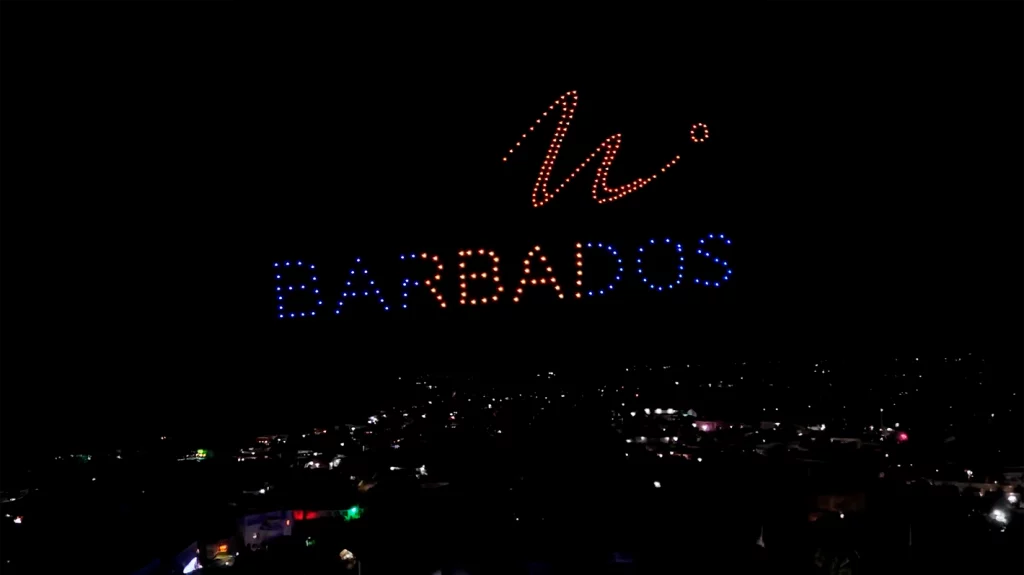 Show de drones en The Waves, Barbados
