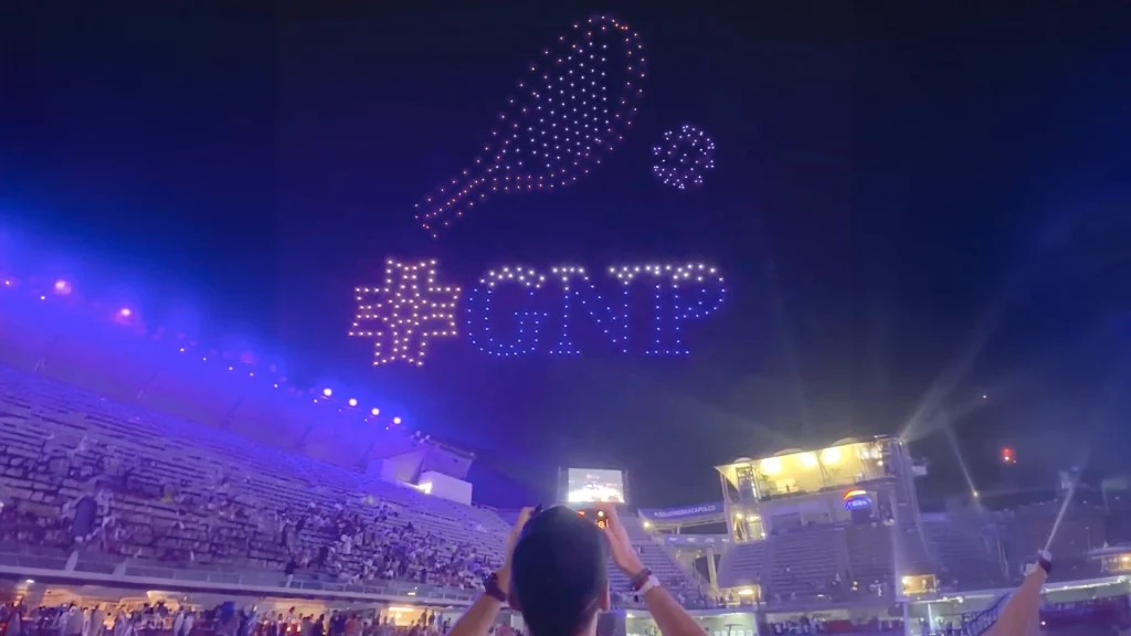 Show de drones en Acapulco para el torneo GNP Premier Padel