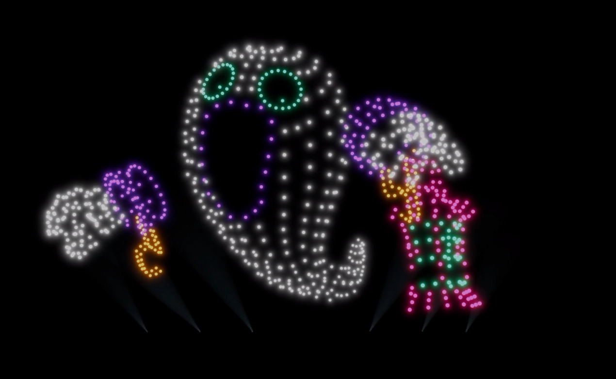 Ghost Render Halloween Drone Shows
