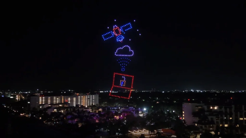 show de drones para converge