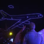 show de drones para acticaciones de marca