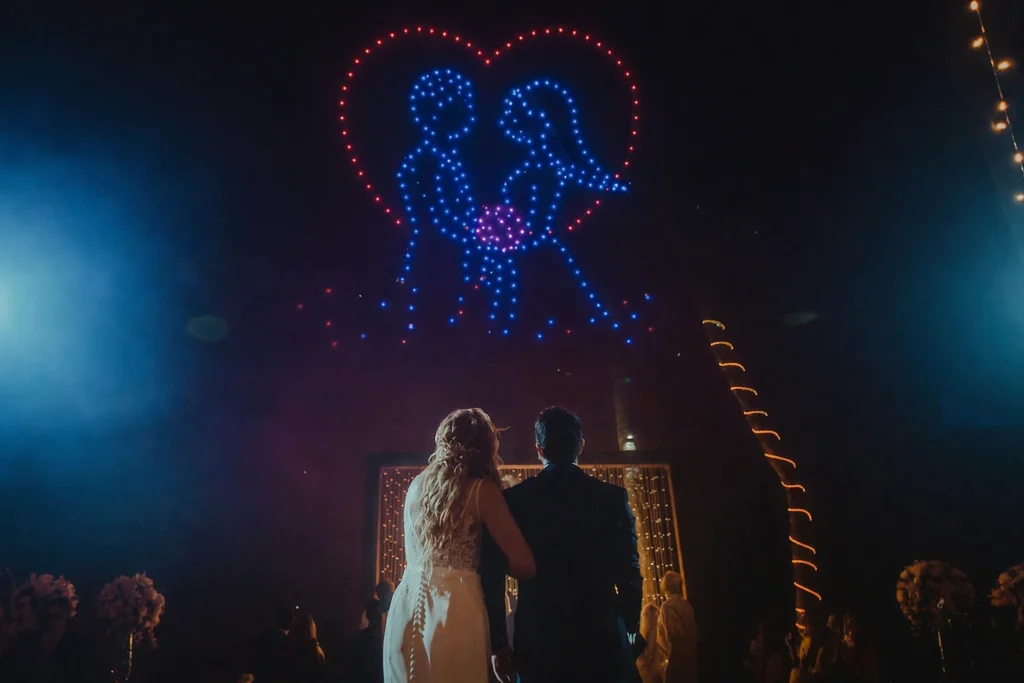 wedding private event drone show
