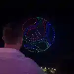 show de drones en el mundial