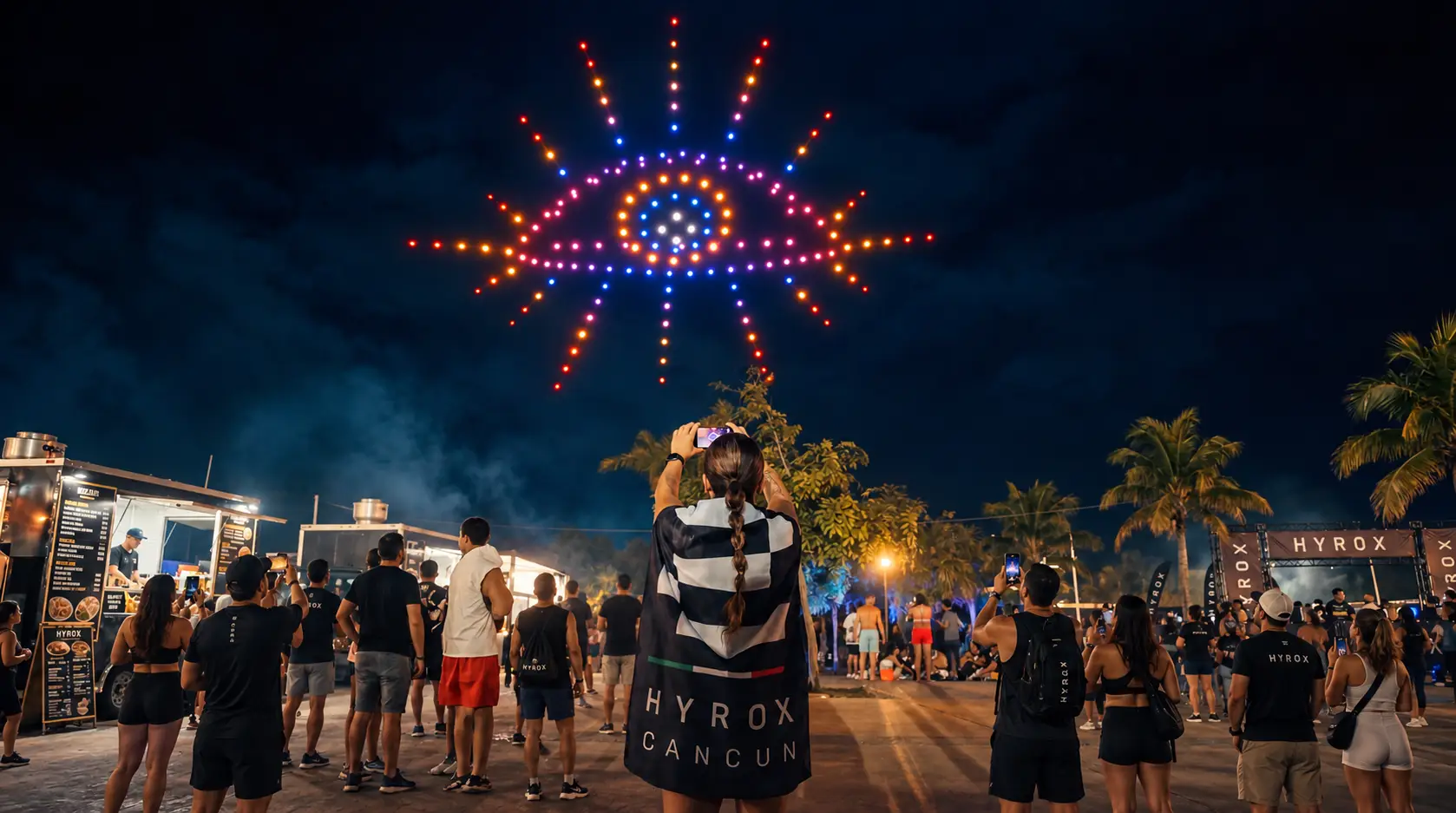 Show de drones Hyrox Cancún