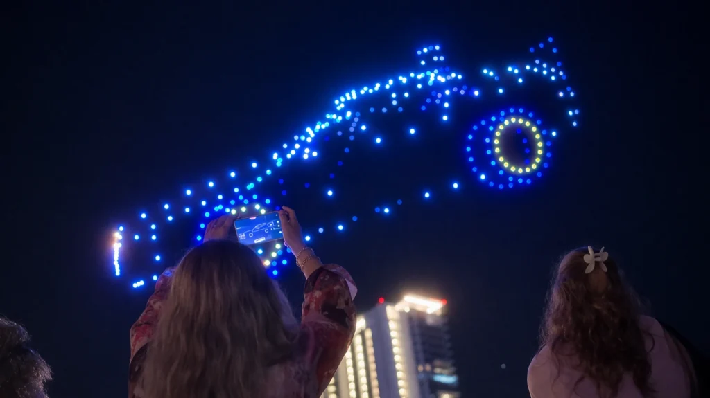 show de drones para ok tire en puerto vallarta