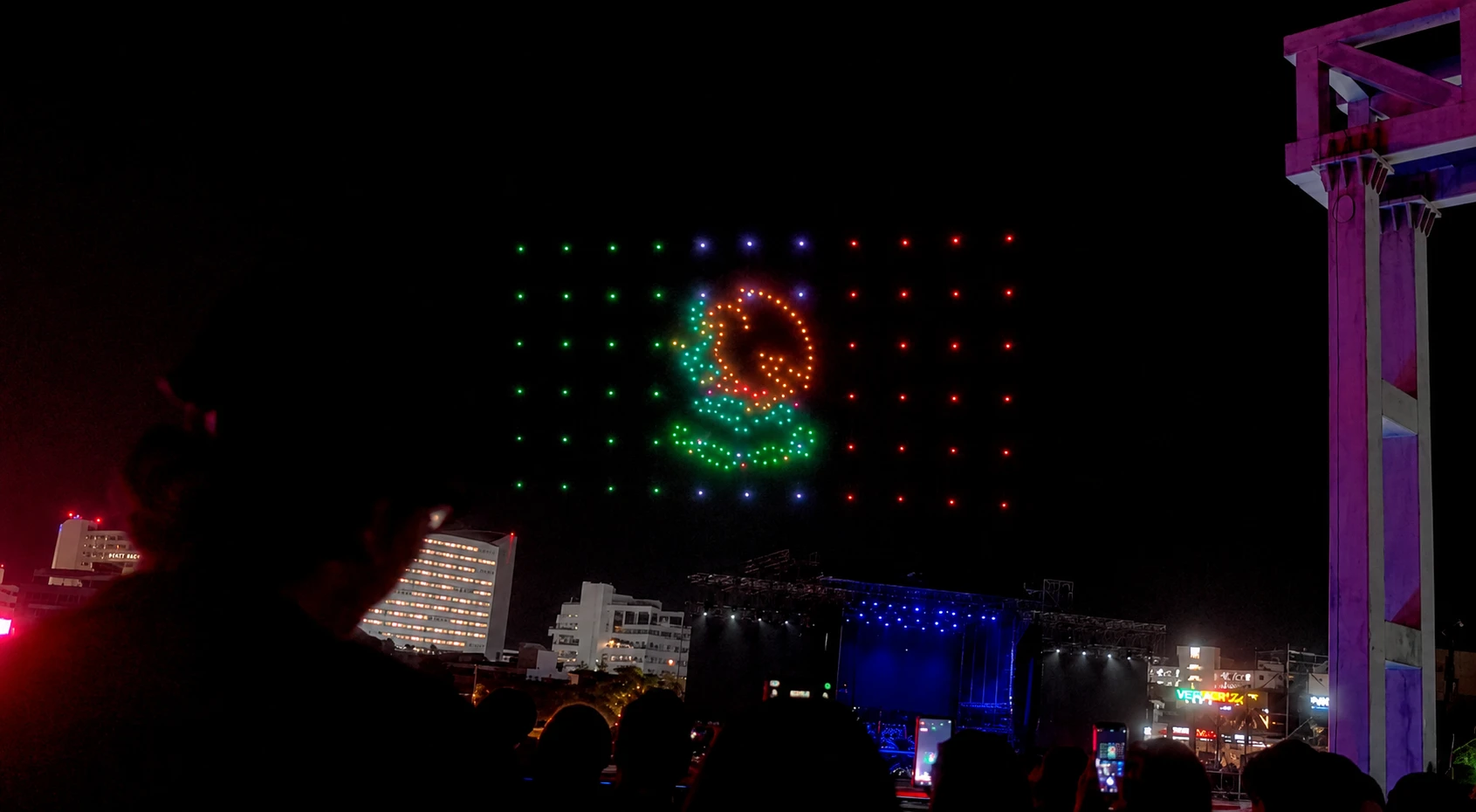 show de drones bandera méxico