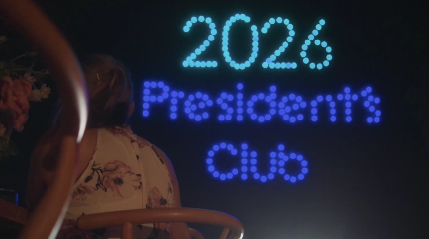 show de drones president´s club