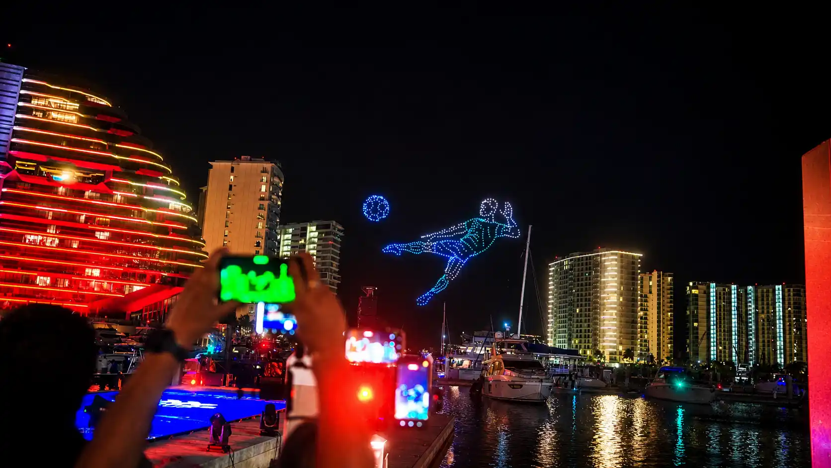 record drones cancún