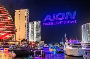puerto cancún show de drones