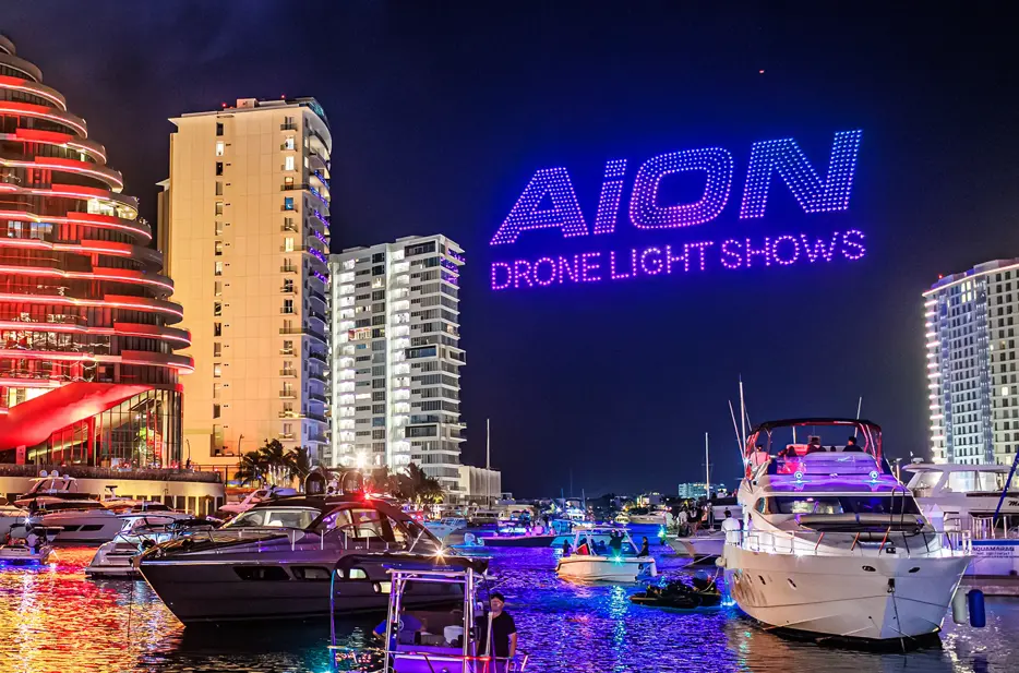 puerto cancún show de drones
