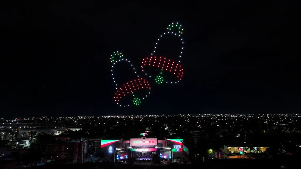 15 de septiembre show de drones