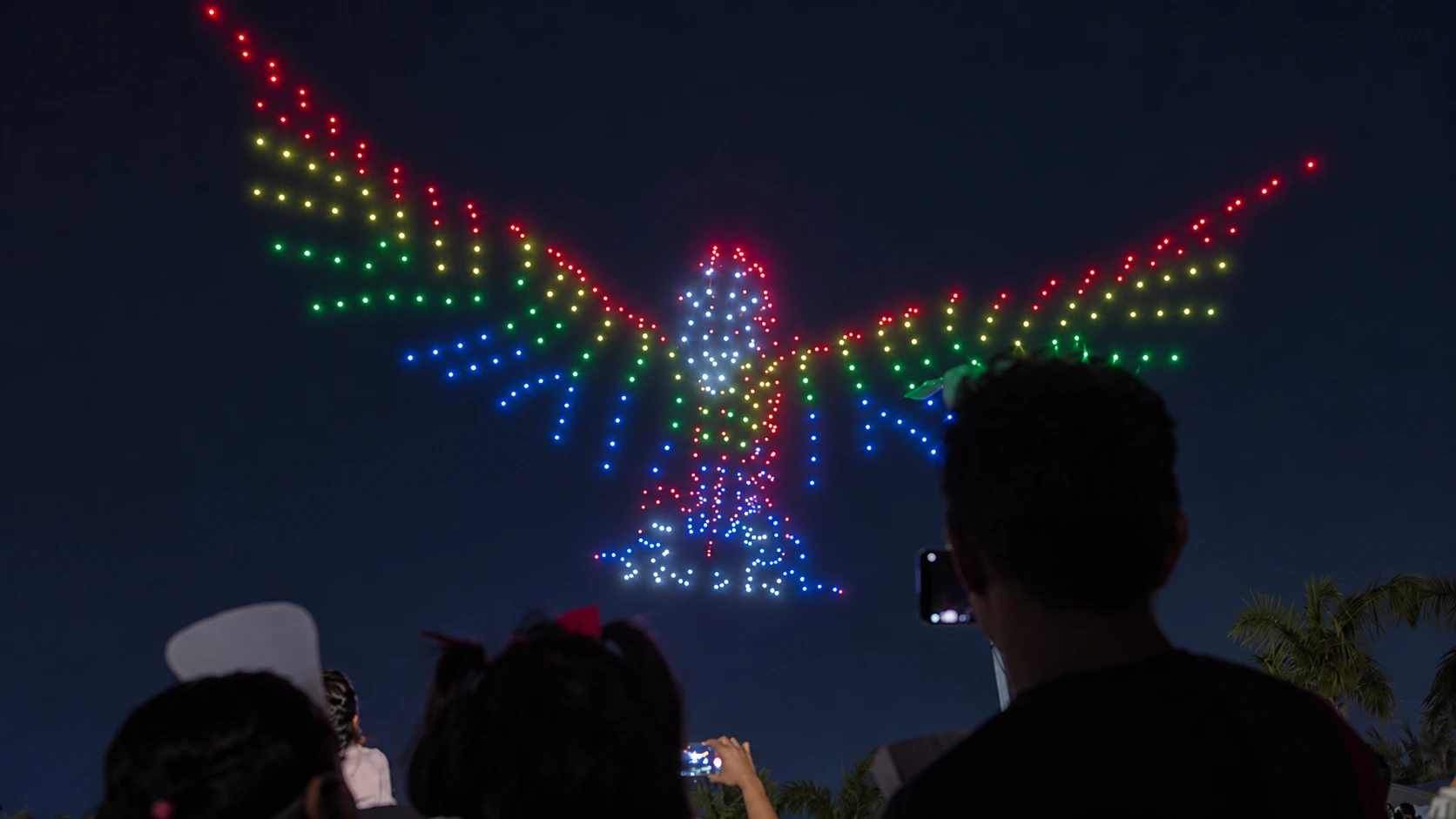 ave show de drones cancún