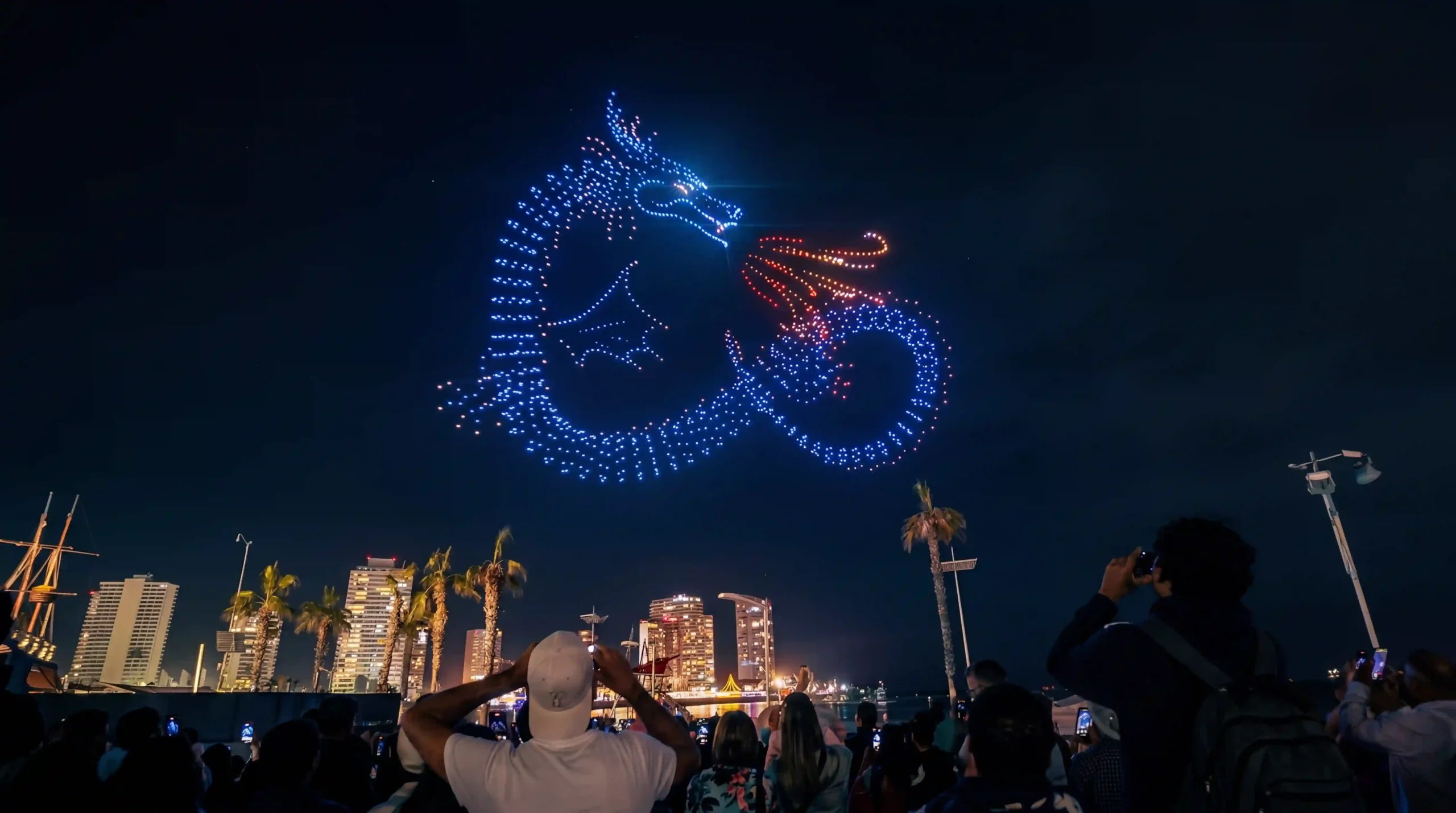Show de drones Año nuevo Iquique